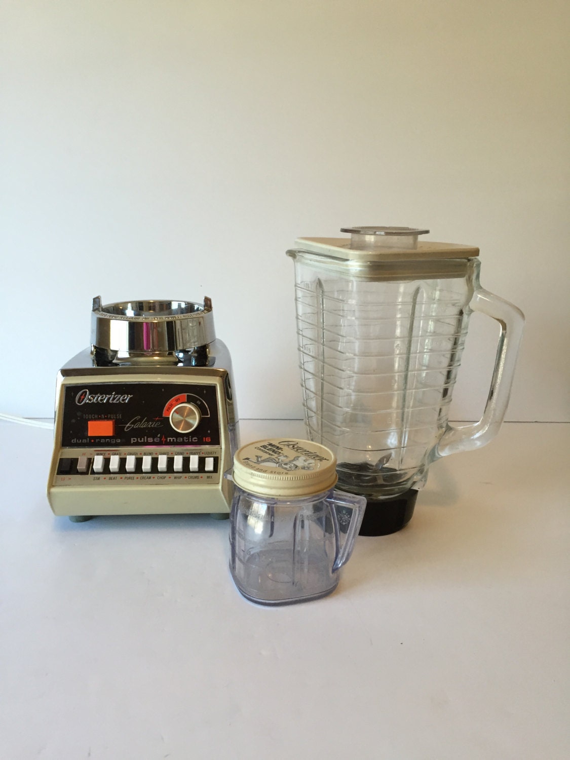 Vintage Osterizer Blender Galaxie Dual Range Blender Glass