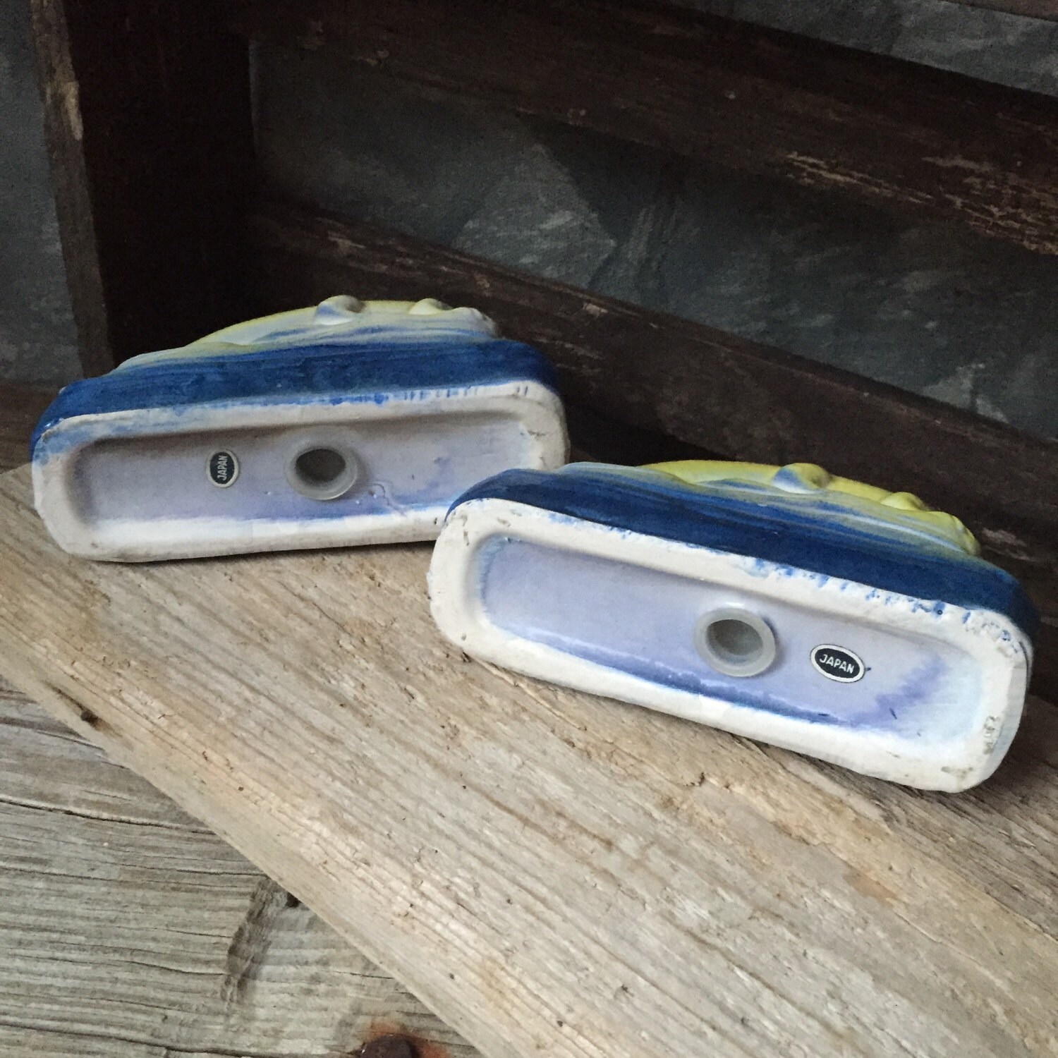 Knight On Horse & Dragon Ceramic Salt And Pepper Shakers Set