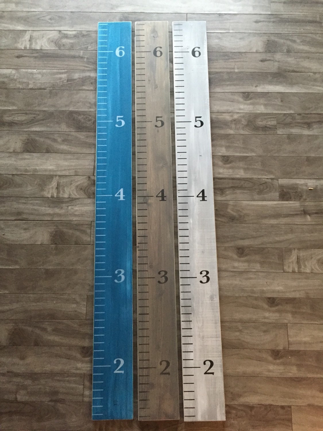 growth chart ruler stained wood child measuring stick