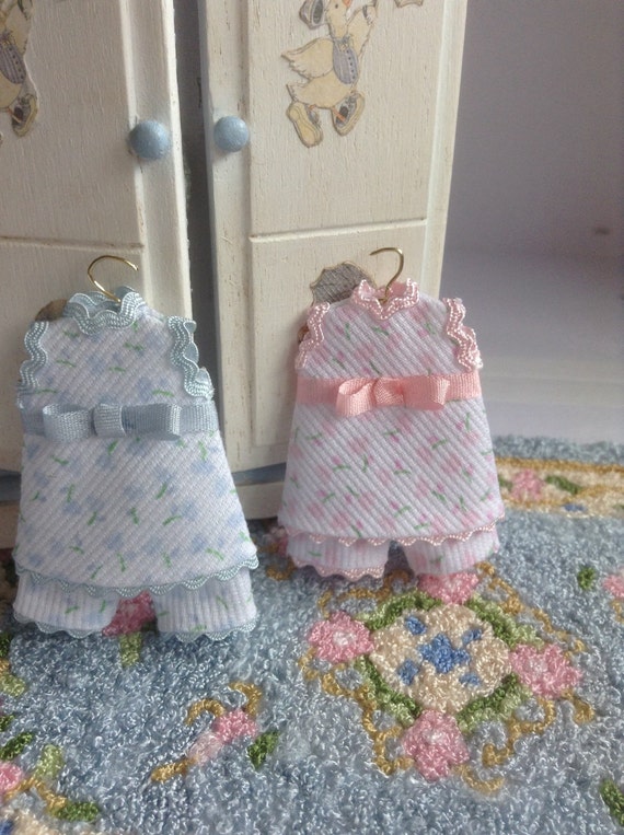 Dollhouse nursery clothes 1/12 scale miniatures clothes