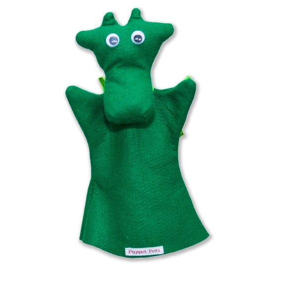 Hand Puppet for Children Cute Felt Dragon Puppet pet puppet