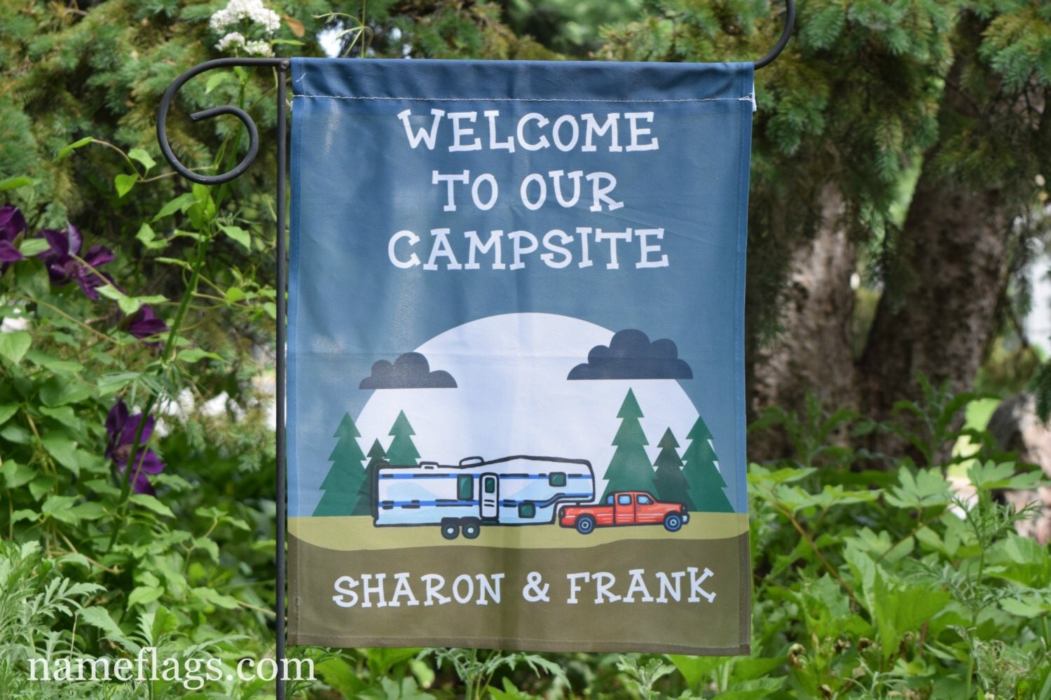 Personalized Camping Flag Garden or House Flag to
