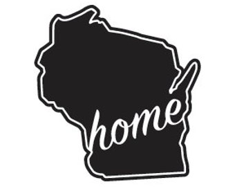 Items similar to Vinyl Decal Wisconsin State vinyl sticker car decal ...