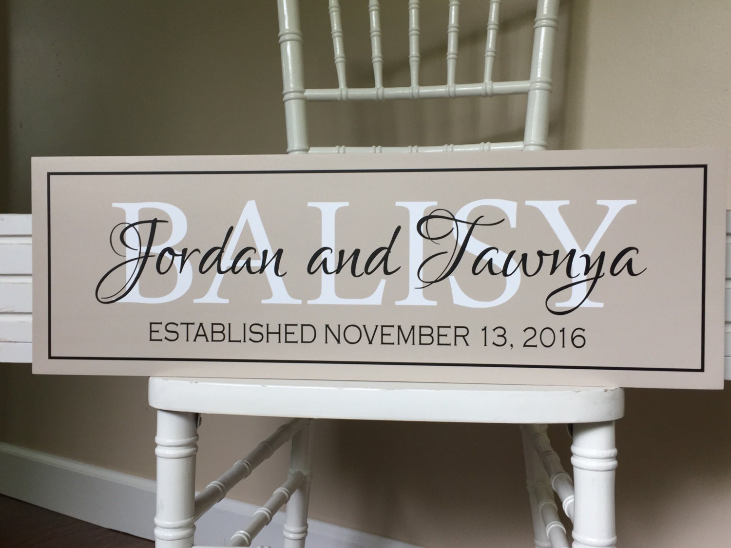 Couple name sign-personalized wedding gift-last name