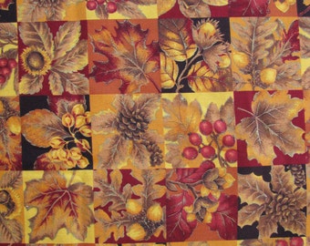 Unique autumn leaves fabric related items Etsy Unique autumn leaves fabric related items