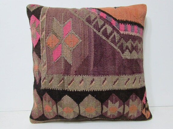 kilim pillow 24x24 large floor cushion by DECOLICKILIMPILLOWS