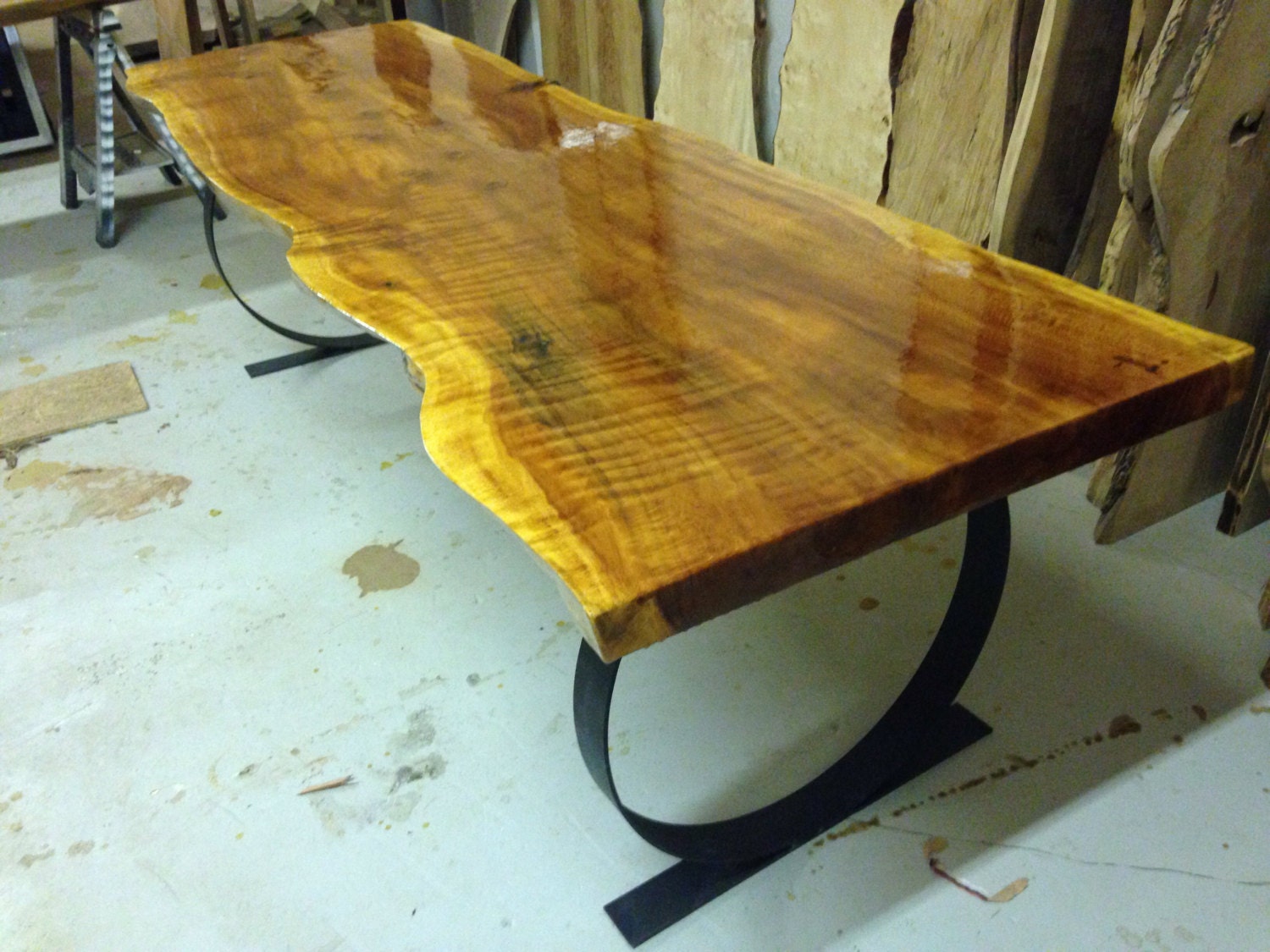 Wood Slab Dining Table Live Edge