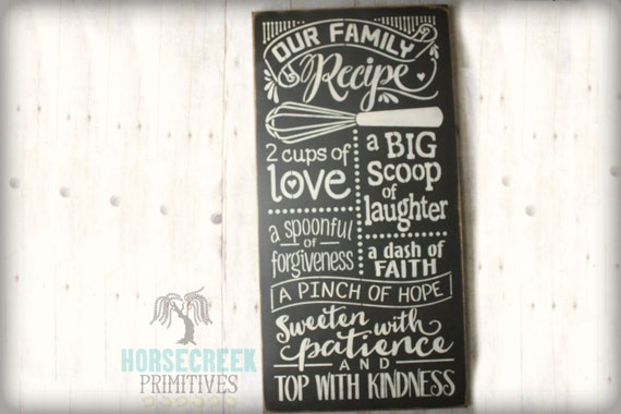 Download Country Kitchen Sign Family Recipe Kitchen by ...