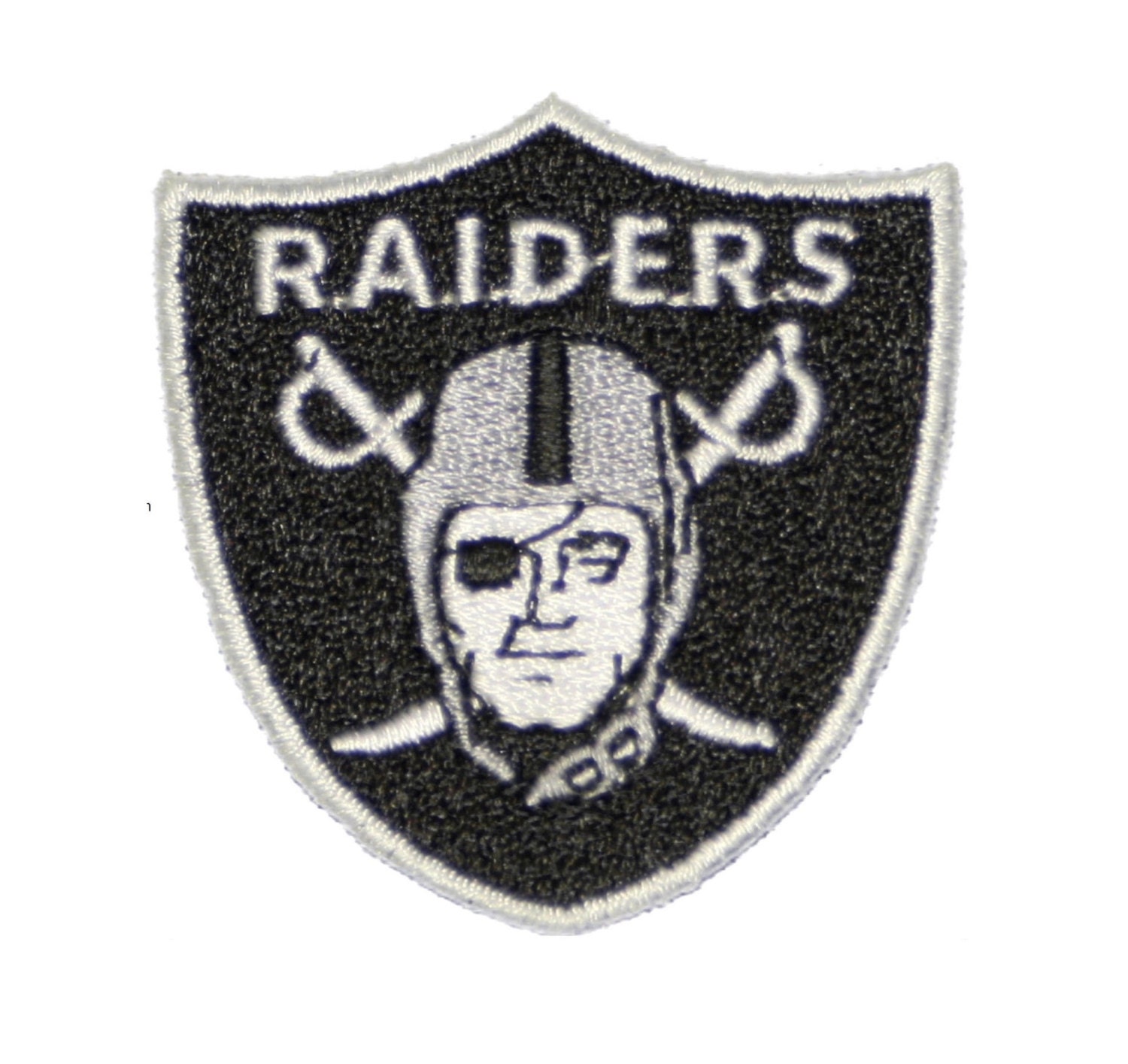 The Oakland Raiders Iron On Patch 2 Tall by StarlitnightPatches