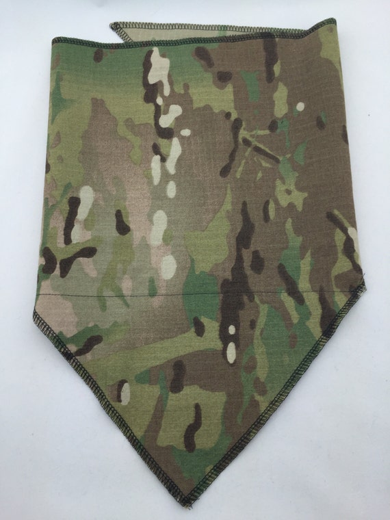 Military grade rip-stop classic camouflage Bandana w/ stash pocket