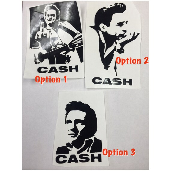 Free shipping Johnny Cash cup decals for by Busyisthenewhappy