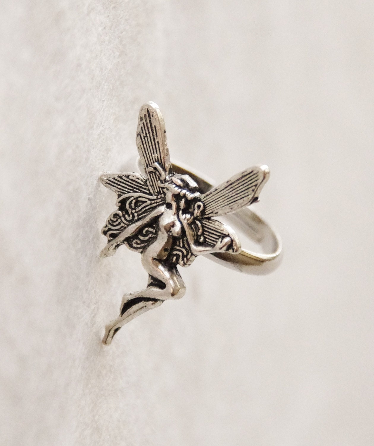 Silver Fairy Ring Fantasy Fairy Ring Fairy Jewelry Angel