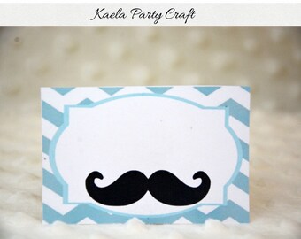 Mustache food tent cards. Mustache food labels. Mustache birthday. Mustache birthday party. Mustache baby shower decoration