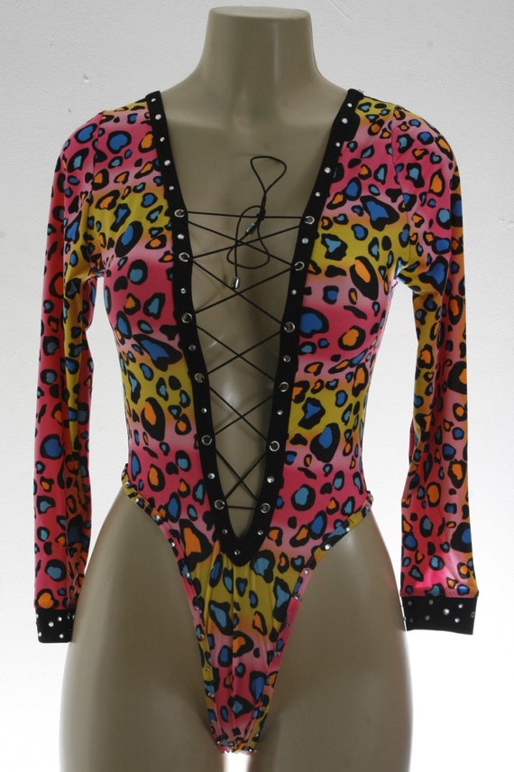 Exotic Dancewear Animal print one piece
