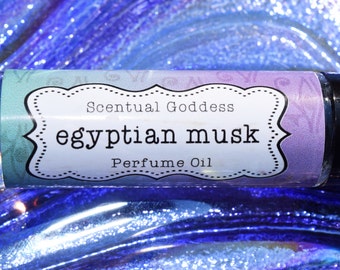 EGYPTIAN MUSK Perfume Oil - 1/3 oz Roll on Soft Clean Sexy Musk Perfume Ancient Egyptian Goddess Cleopatra Egypt Musk Oil
