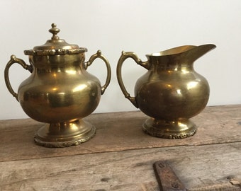 Vintage Sugar and Creamer Set Mexico