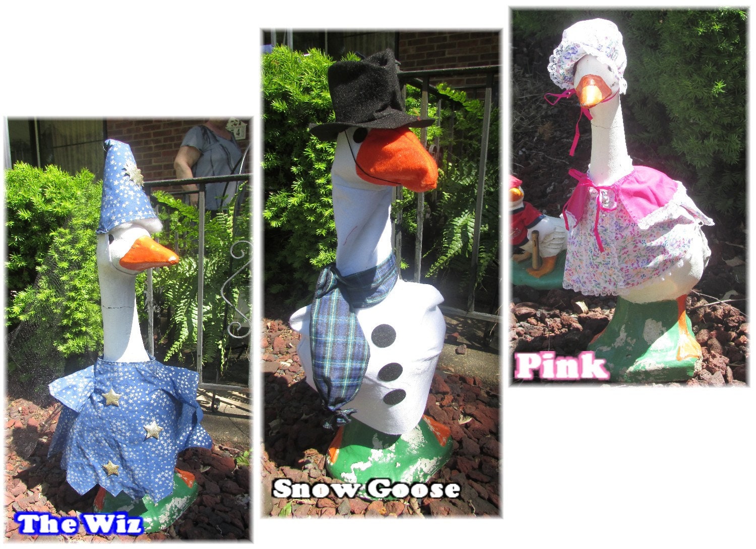 Large Lawn Goose Outfits 28 30 Tall by PapaBearsPlace on Etsy