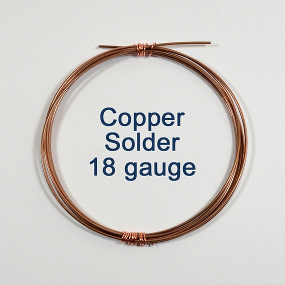 Copper Wire Solder 18 Gauge Choose Your Length