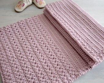 Crochet Pattern - Crochet Baby Blanket Pattern New Baby Afghan Pattern Baby Girl Blanket DIY Shower Gift - Brymmlette P123