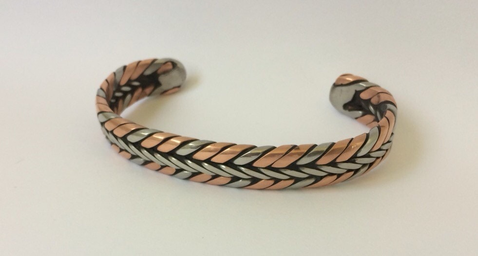 Copper and Stainless Welder Bracelet