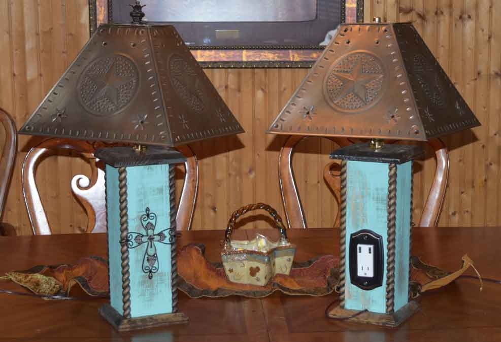 24 Rustic Lamps Western Lamps Western Cross Table