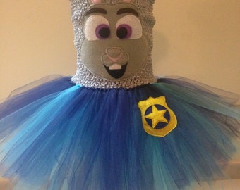 Zootopia inspired tutu dress Judy Hopps inspired tutu dress