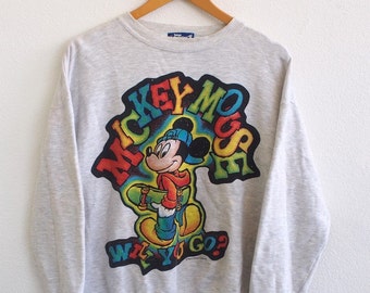 grey mickey mouse jumper