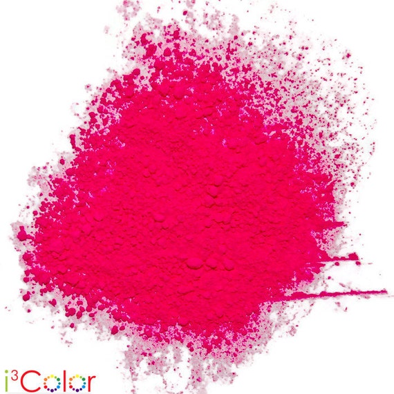 ON SALE Neon Magenta Fluorescent Pigment Powder for Paints