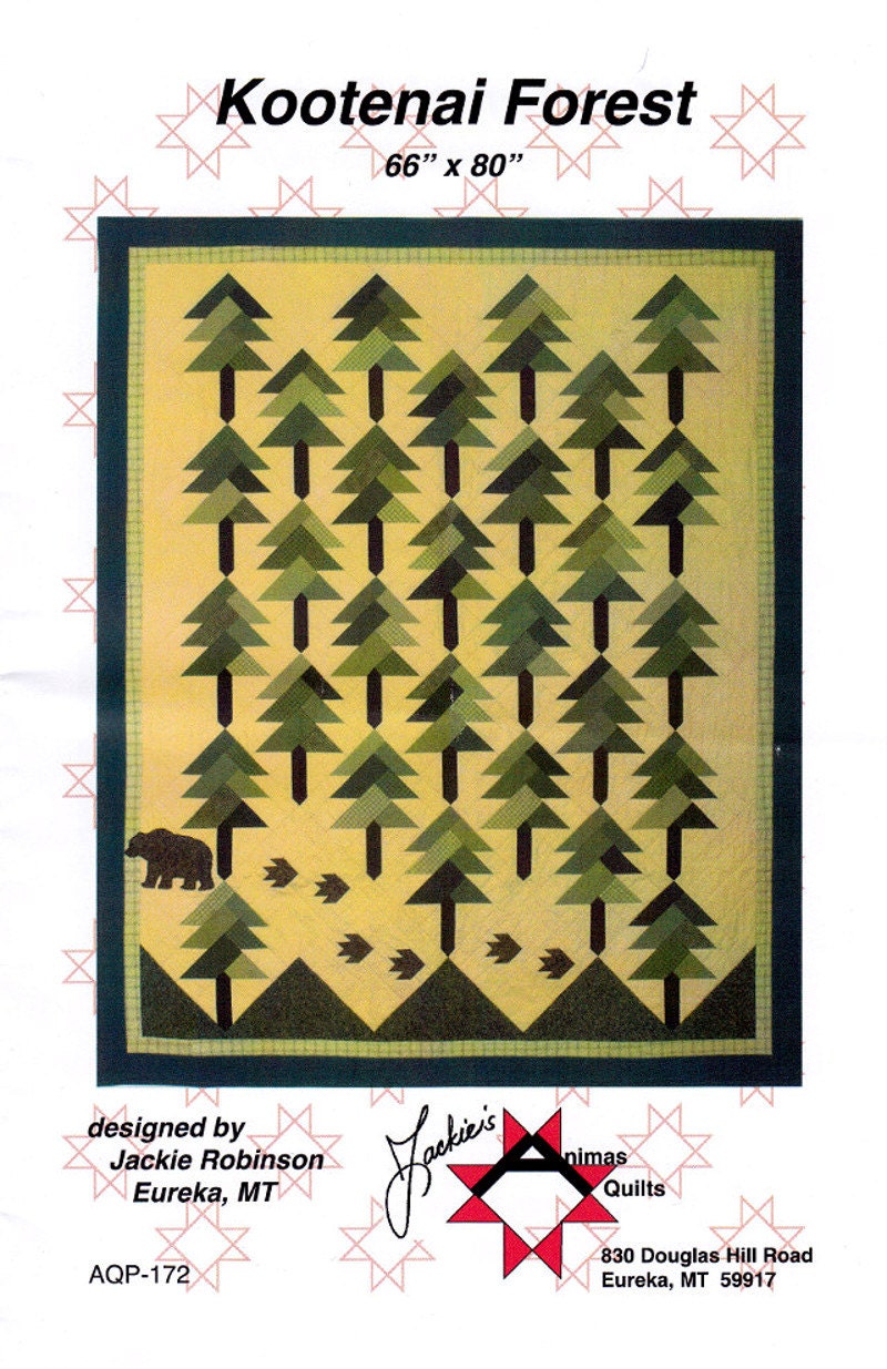 KOOTENAI FOREST Tree Quilt Pattern By Jackie Robinson