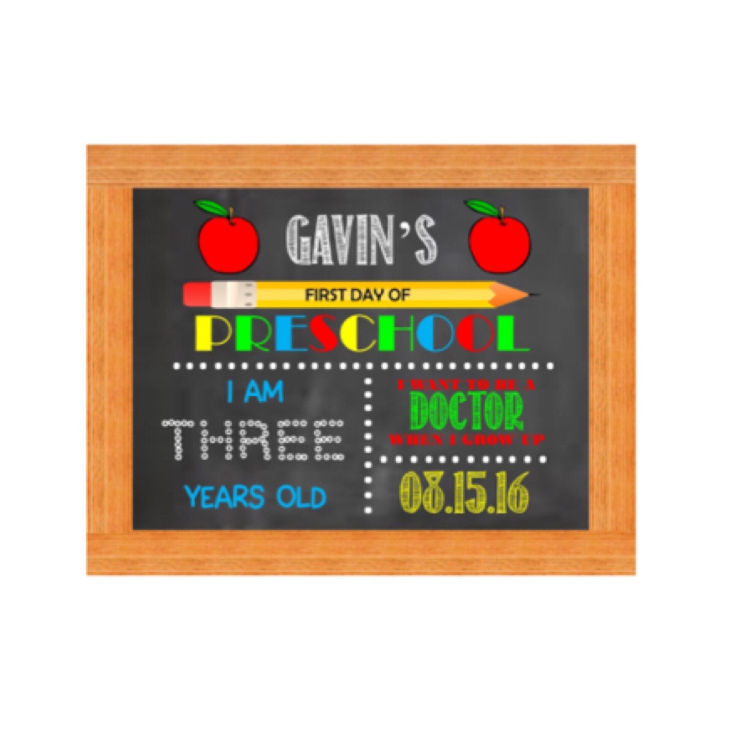 First Day Of School Board