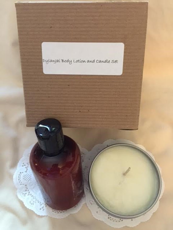 Hand lotion Soap and candle set