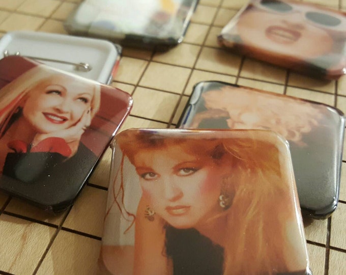 Button Pins, Cyndi Lauper, Photo Pins, Button Pins, Badge Pins, Band Pins