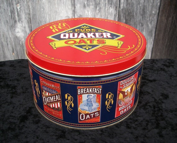 Vintage Quaker Oats Tin Limited Edition By Tnjsvintagetreasures