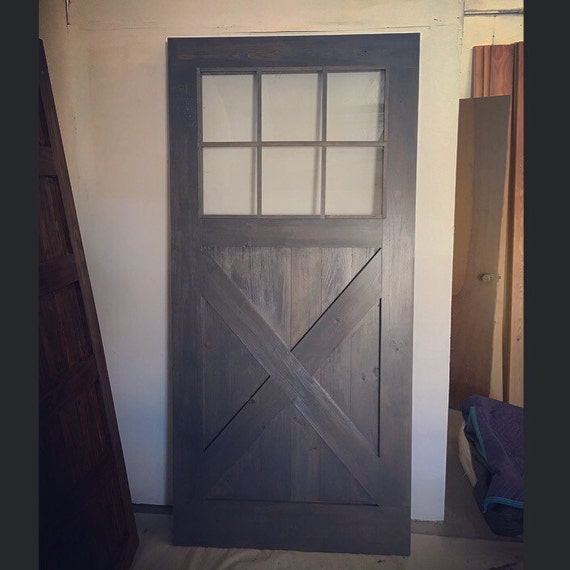 design luxe rustic by Windows Sliding Vintage RusticLuxeBoutique w/Glass Barn Door