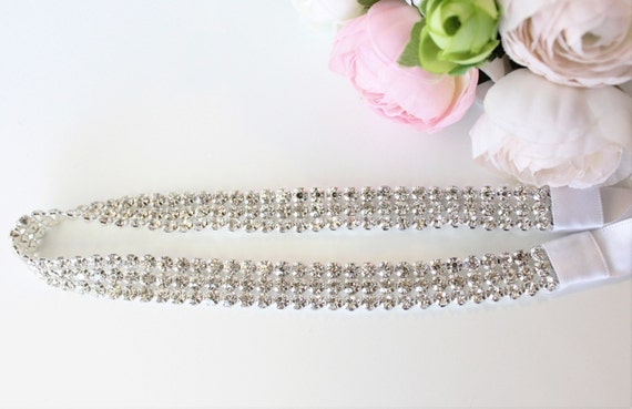 Rhinestone Headband Crystal Headband By RavenBoutiqueLLC On Etsy