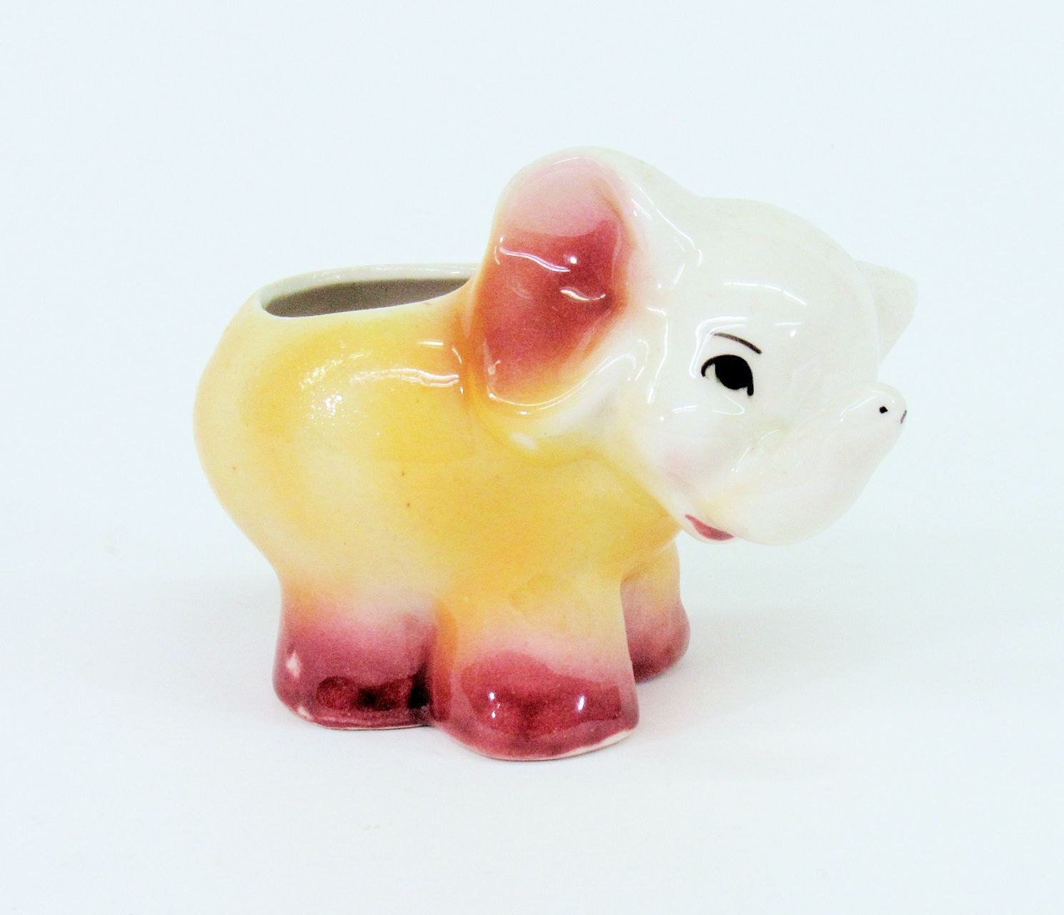Adorable Vintage Shawnee Baby Elephant Planter Collectible