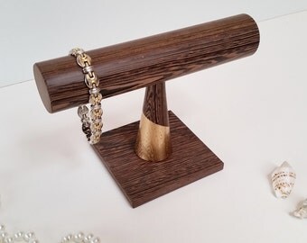 Bracelet stand Wenge-Gold Edition Accesoire Sieraden display Organiser Wedding gift