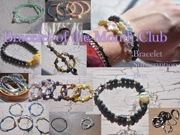 BRACELET of the MONTH CLUB Bracelet by 221BFelterStreet on Etsy