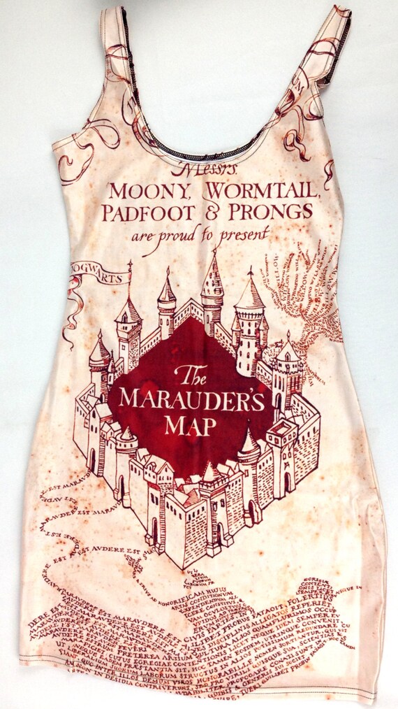 harry potter marauders map dress
