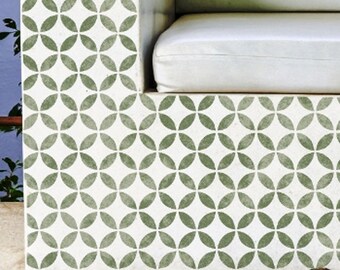 TSUNAGI (C) Furniture Wall Floor Craft Stencil - Japanese Geometric Stencil - TS003