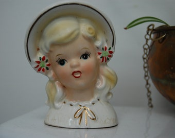 Beautiful Petite Vintage Head Vase