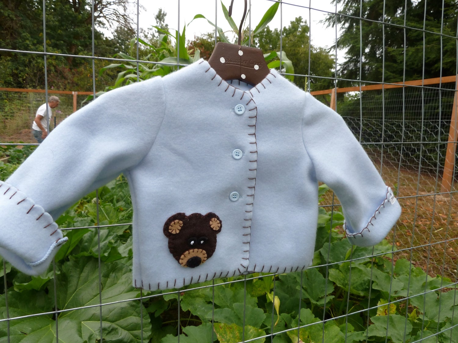 Size 2 Cute Teddy Bear Fleece Jacket