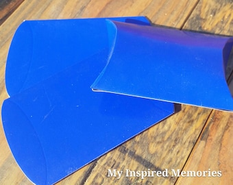 6-Royal blue party favor boxes, royal blue favor boxes, royal blue favor pillow boxes