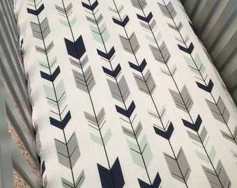 Arrows, Crib Sheet, Changing Pad Cover, Baby Bedding, Nursery,
