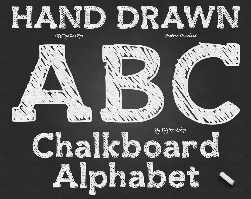 abc chalkboard clipart - photo #23