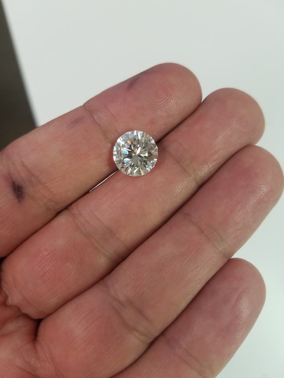 5.10 Carat H SI1 Round Diamond Engagement by FineDesignsbyRaphael