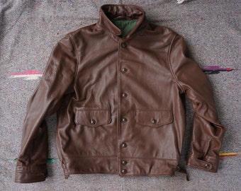 Monarch Goatskin Leather Jacket-Size 44