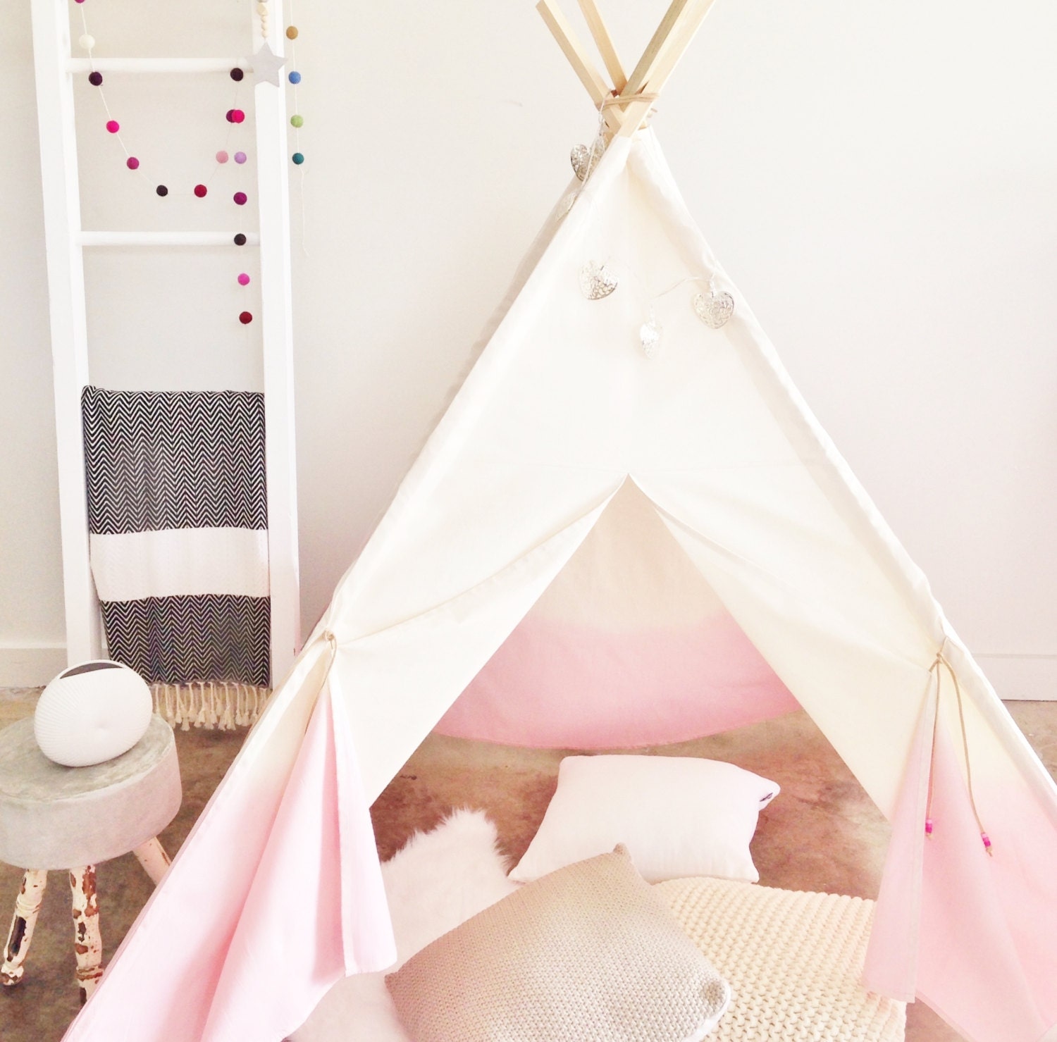  Ombre  Teepee  Childrens Teepee  by BowLovesIndi on Etsy