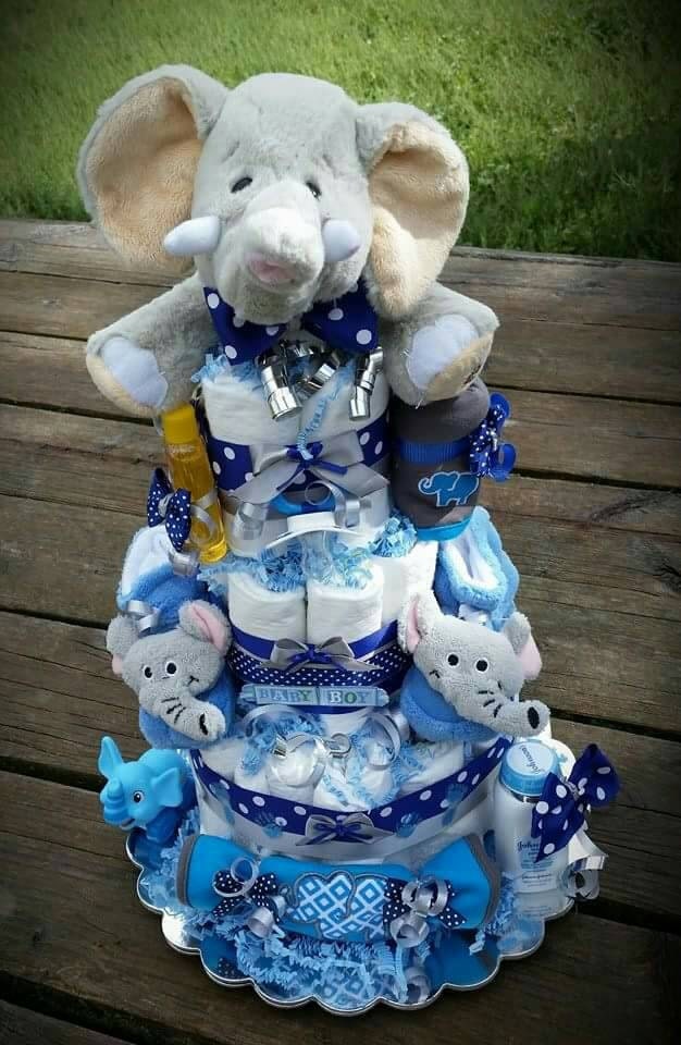 Elephant Diaper Cake