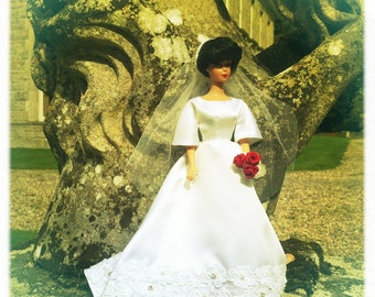 Barbie Wedding Dress, Barbie Clothes Handmade, Barbie Doll Clothes, Barbie Vintage, Barbie Clothes, Barbie Dresses,